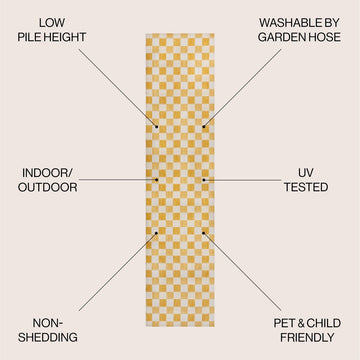 Aimee Traditional Cottage Checkerboard Indoor/Outdoor Area Rug